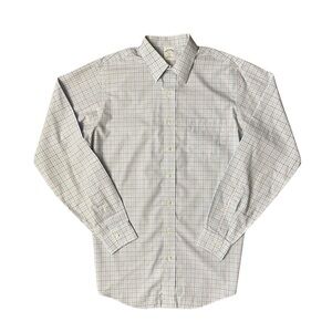Brooks Brothers 346 Slim Fit Non-Iron Cotton Button Down Shirt 16 34/35